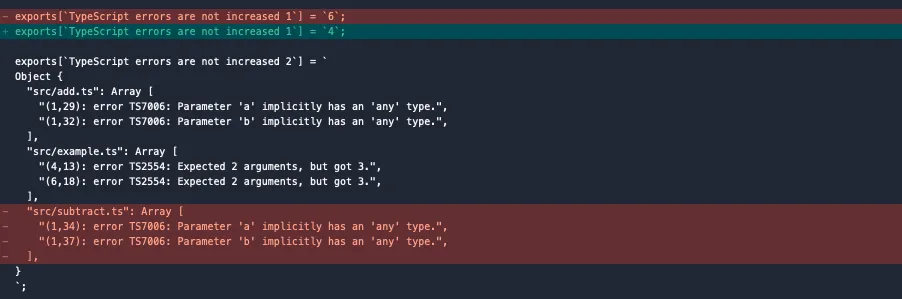 Diff after fixing TypeScript errors.